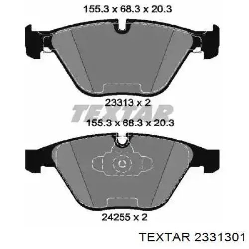 Sapatas do freio dianteiras de disco Textar 2331301 preço, a partir de 47,14 USD