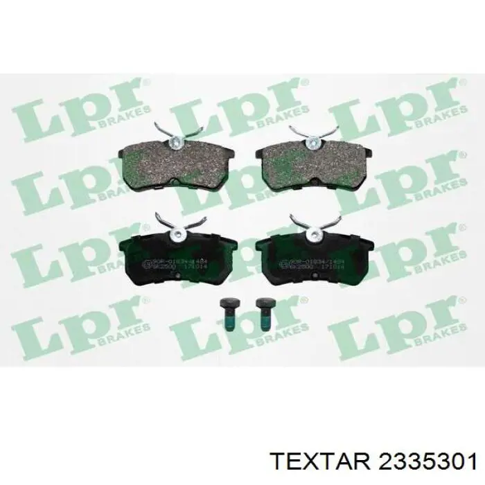 Compre 2335301 Textar Sapatas do freio traseiras de disco