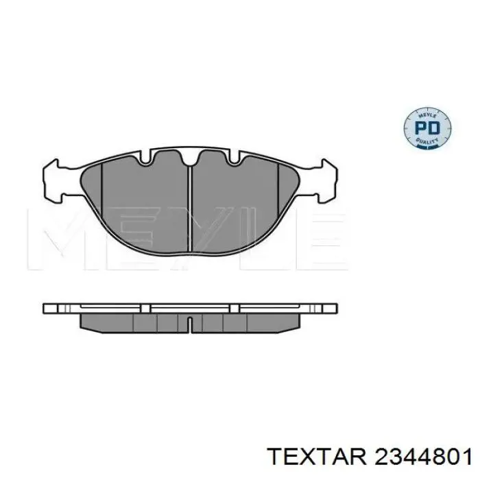 Compre 2344801 Textar Sapatas do freio dianteiras de disco