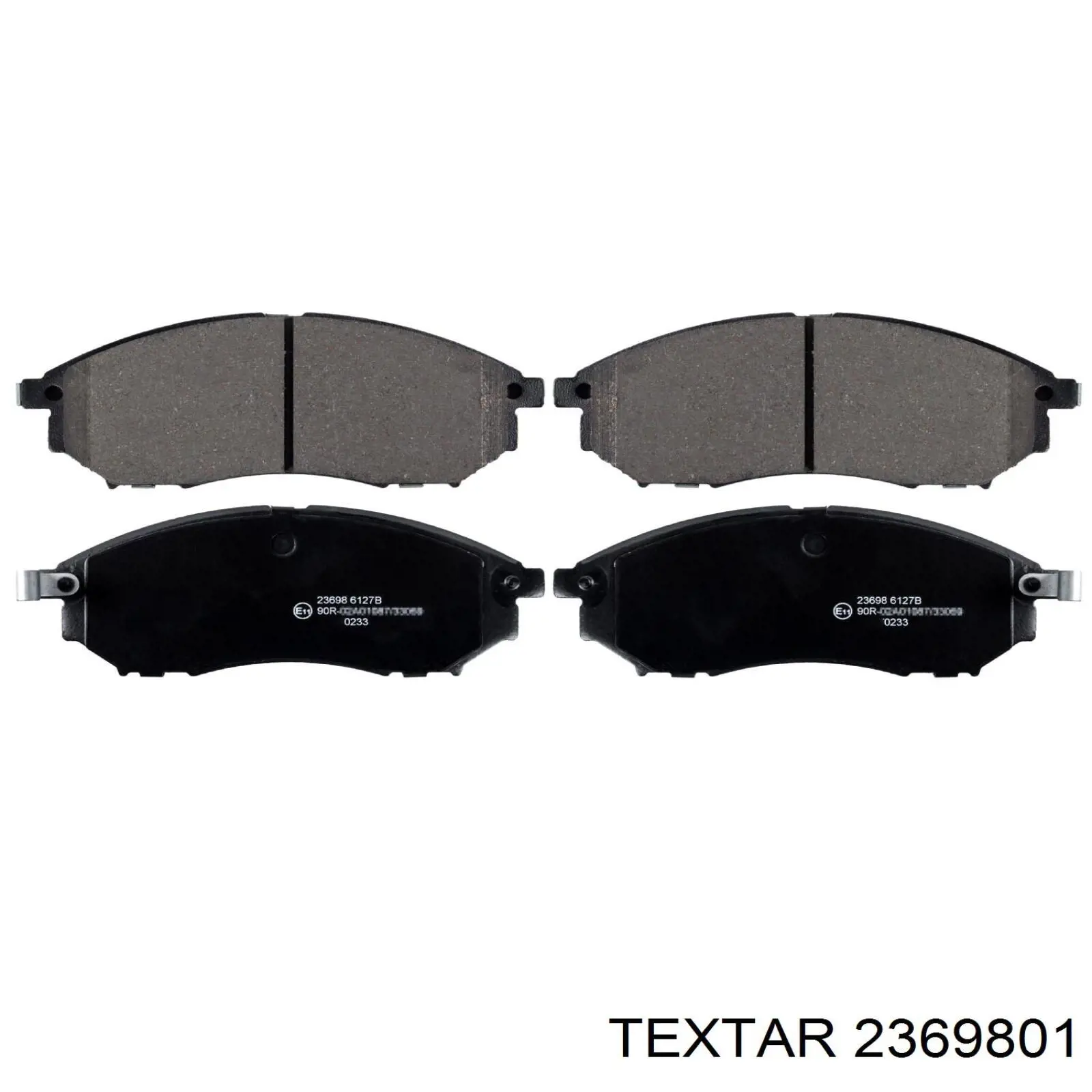 Compre 2369801 Textar Sapatas do freio dianteiras de disco