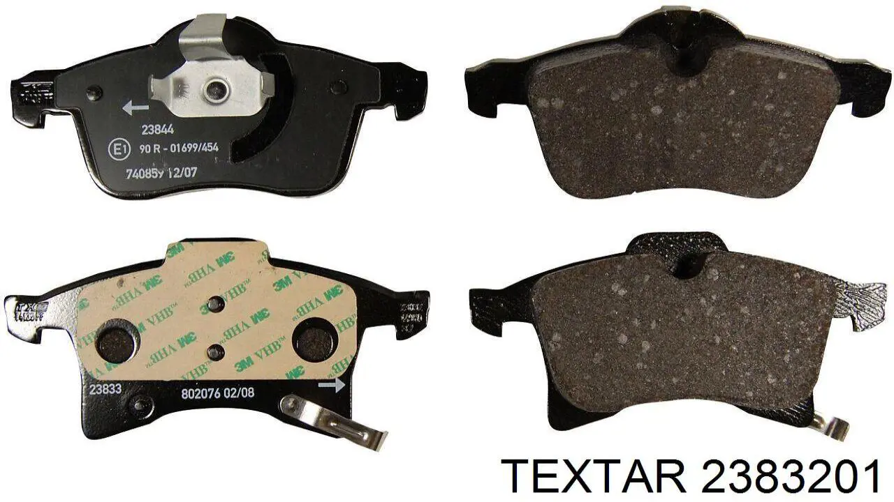 Compre 2383201 Textar Sapatas do freio dianteiras de disco