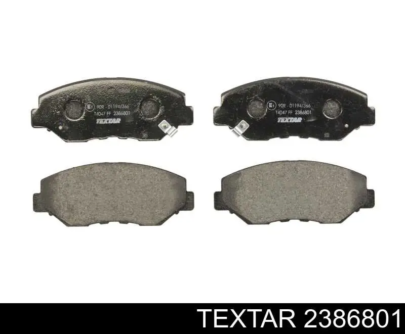 Sapatas do freio dianteiras de disco Textar 2386801 preço, a partir de 38,56 USD