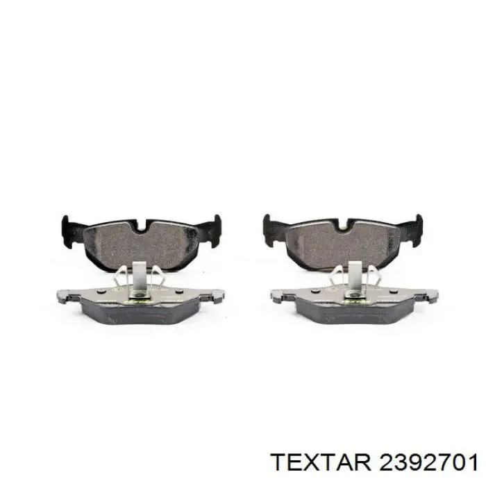 Compre 2392701 Textar Sapatas do freio traseiras de disco