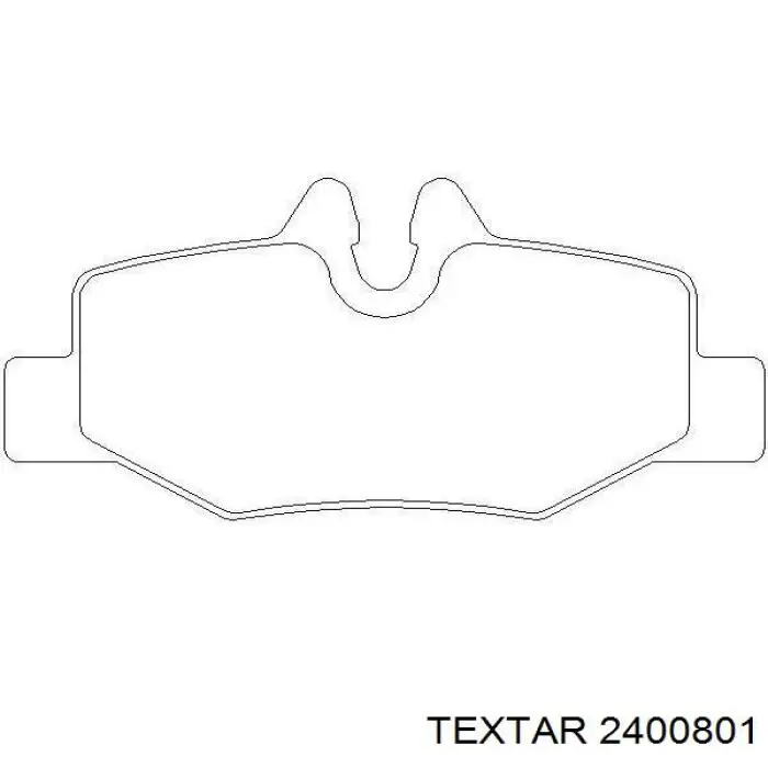 Compre 2400801 Textar Sapatas do freio traseiras de disco