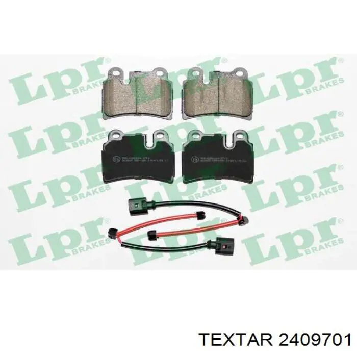 Compre 2409701 Textar Sapatas do freio traseiras de disco