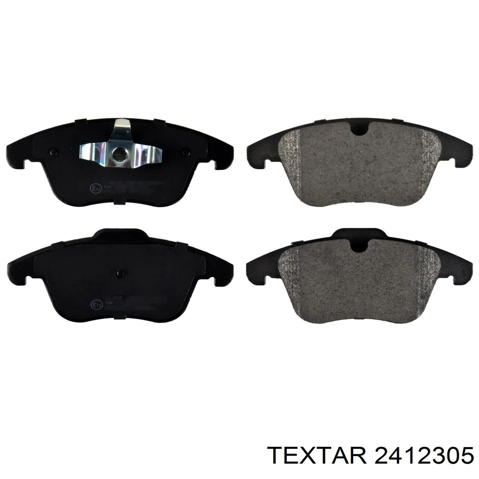 Compre 2412305 Textar Sapatas do freio dianteiras de disco