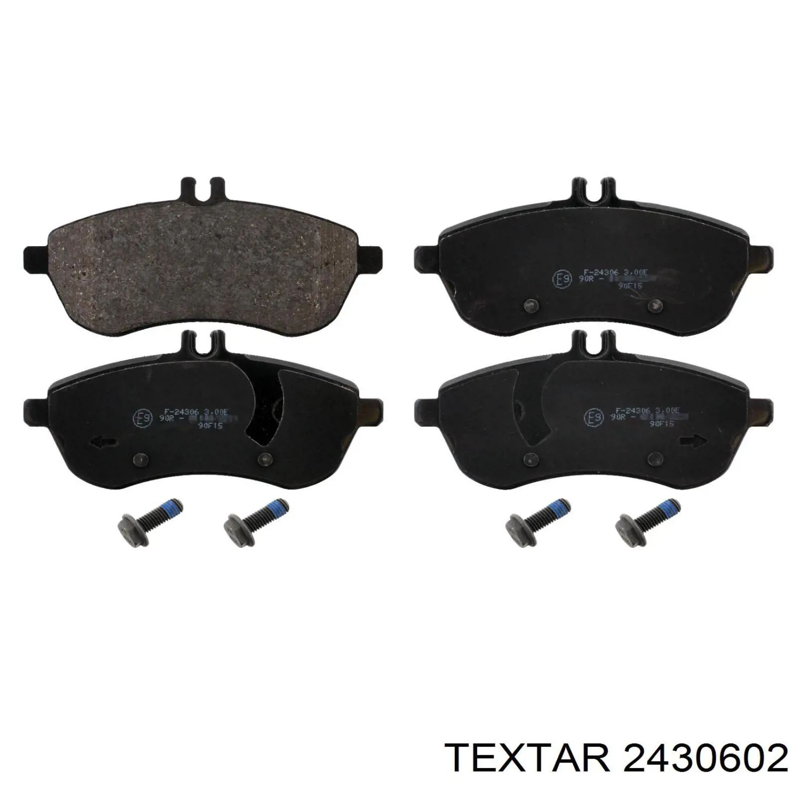 Compre 2430602 Textar Sapatas do freio dianteiras de disco