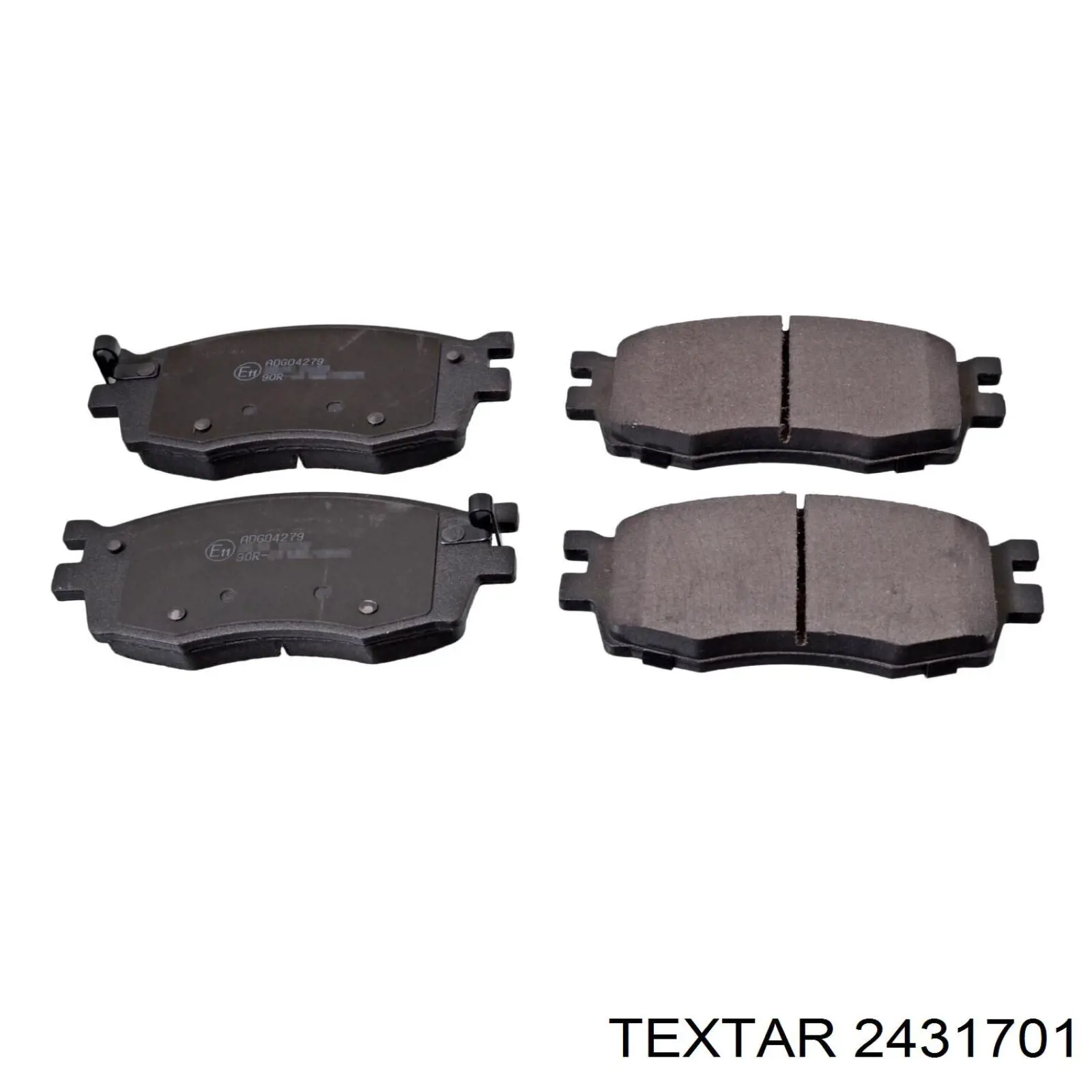 Compre 2431701 Textar Sapatas do freio dianteiras de disco