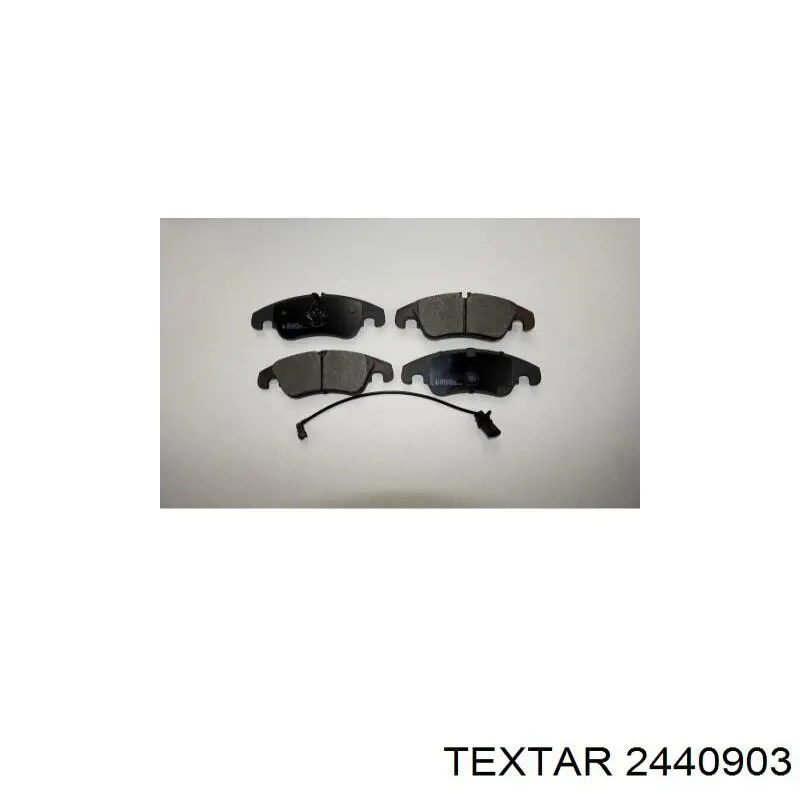 Compre 2440903 Textar Sapatas do freio dianteiras de disco