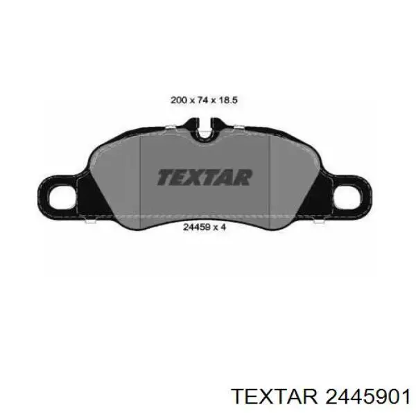 Compre 2445901 Textar Sapatas do freio dianteiras de disco