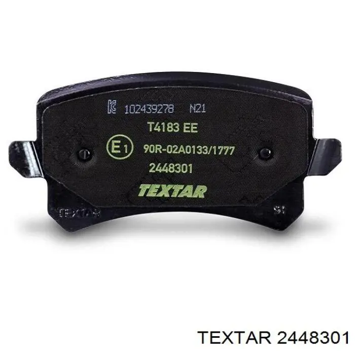 Compre 2448301 Textar Sapatas do freio traseiras de disco