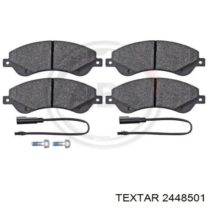 Compre 2448501 Textar Sapatas do freio dianteiras de disco