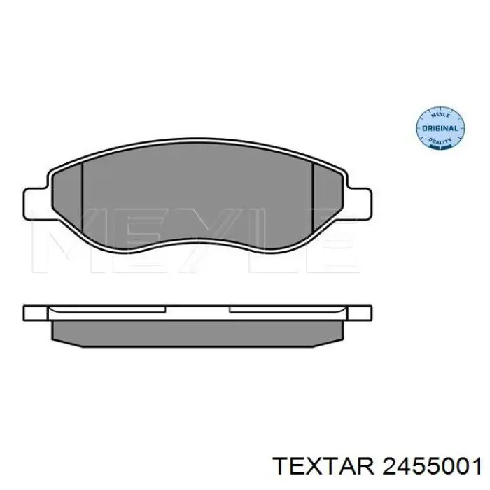 Compre 2455001 Textar Sapatas do freio dianteiras de disco