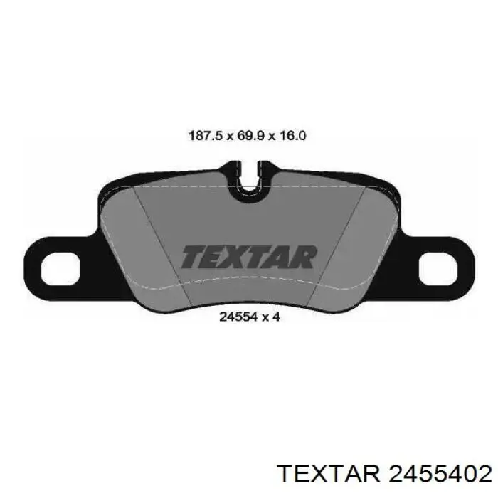 Sapatas do freio traseiras de disco Textar 2455402 preço, a partir de 49,94 USD