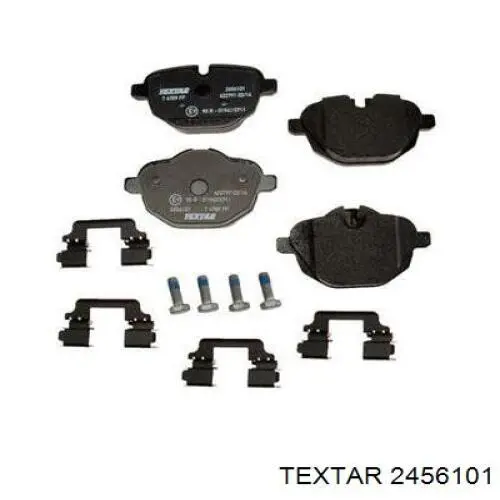 Compre 2456101 Textar Sapatas do freio traseiras de disco
