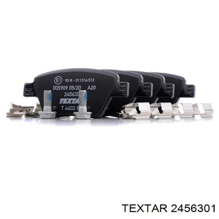 Compre 2456301 Textar Sapatas do freio traseiras de disco