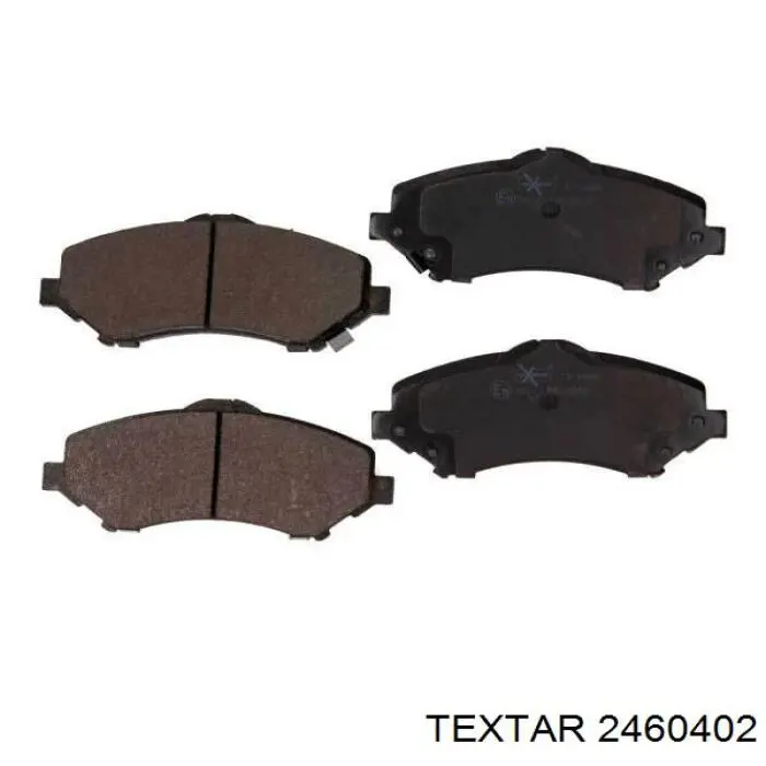 Compre 2460402 Textar Sapatas do freio dianteiras de disco