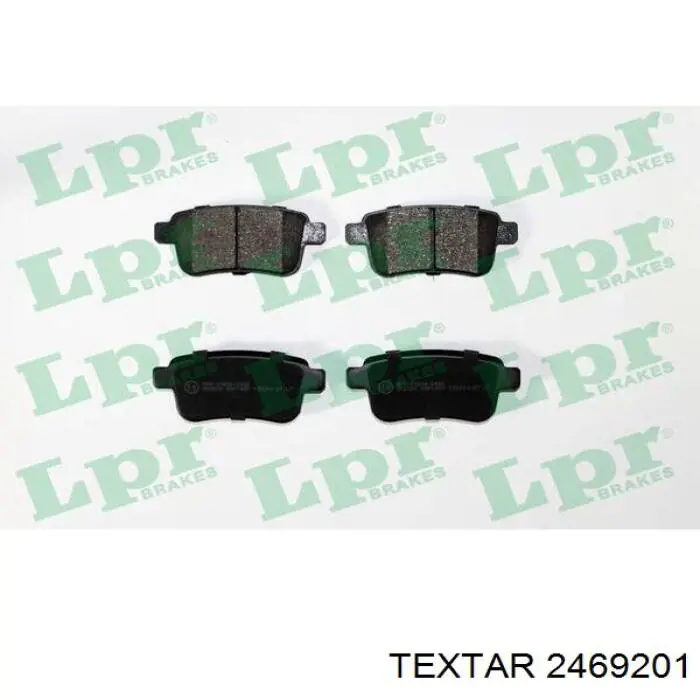 Compre 2469201 Textar Sapatas do freio traseiras de disco