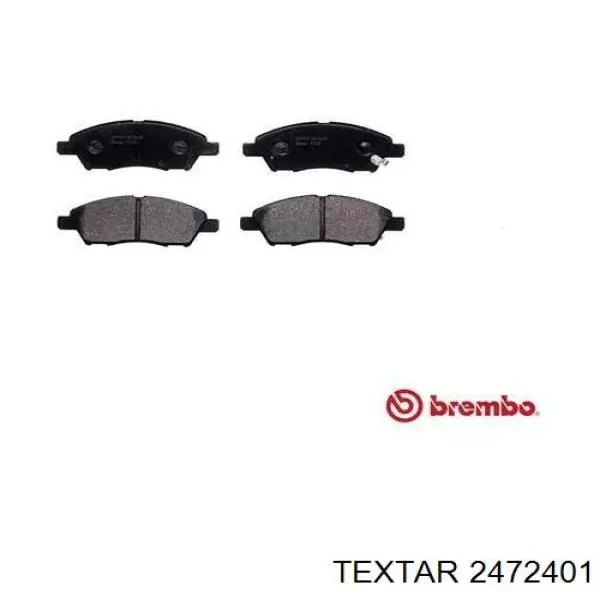 Compre 2472401 Textar Sapatas do freio dianteiras de disco