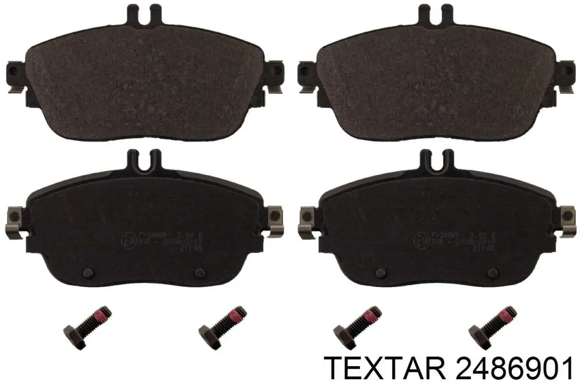 Compre 2486901 Textar Sapatas do freio dianteiras de disco