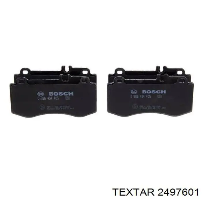 Compre 2497601 Textar Sapatas do freio dianteiras de disco