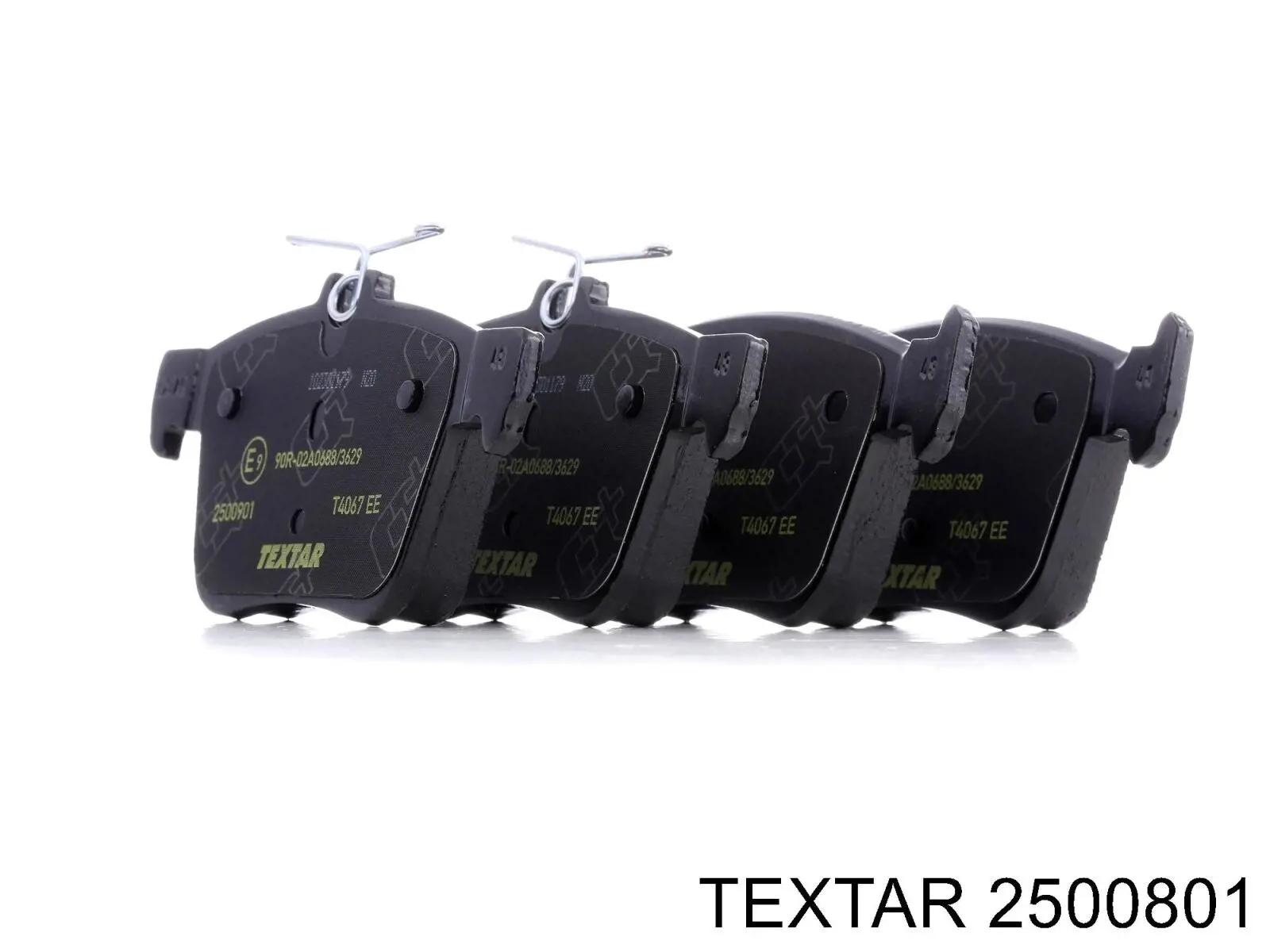 Compre 2500801 Textar Sapatas do freio traseiras de disco