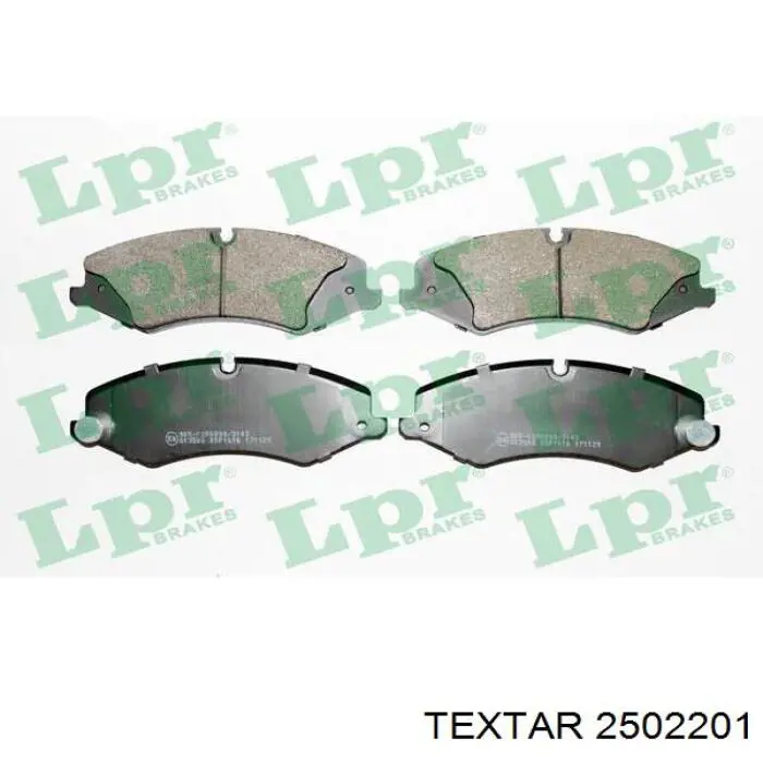 Compre 2502201 Textar Sapatas do freio dianteiras de disco