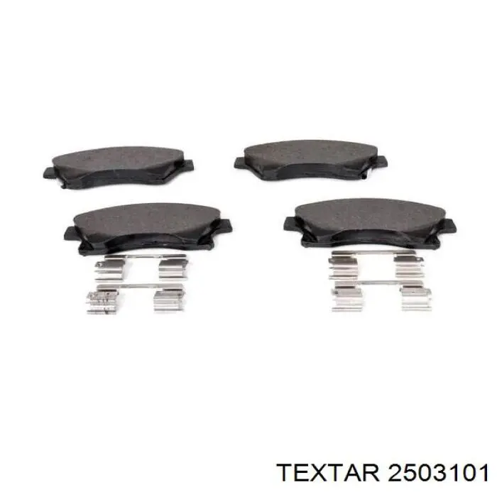 Compre 2503101 Textar Sapatas do freio dianteiras de disco