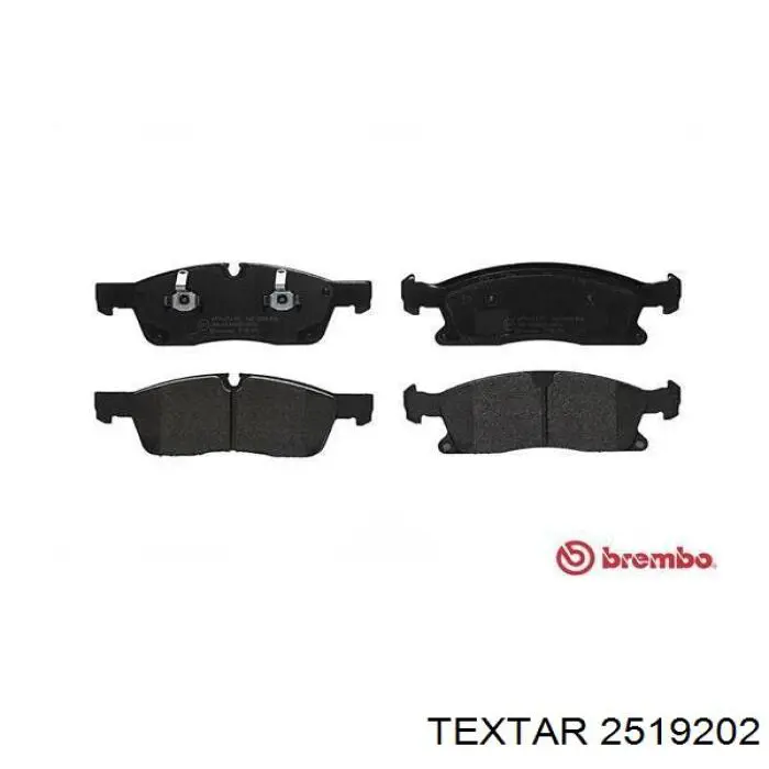 Compre 2519202 Textar Sapatas do freio dianteiras de disco