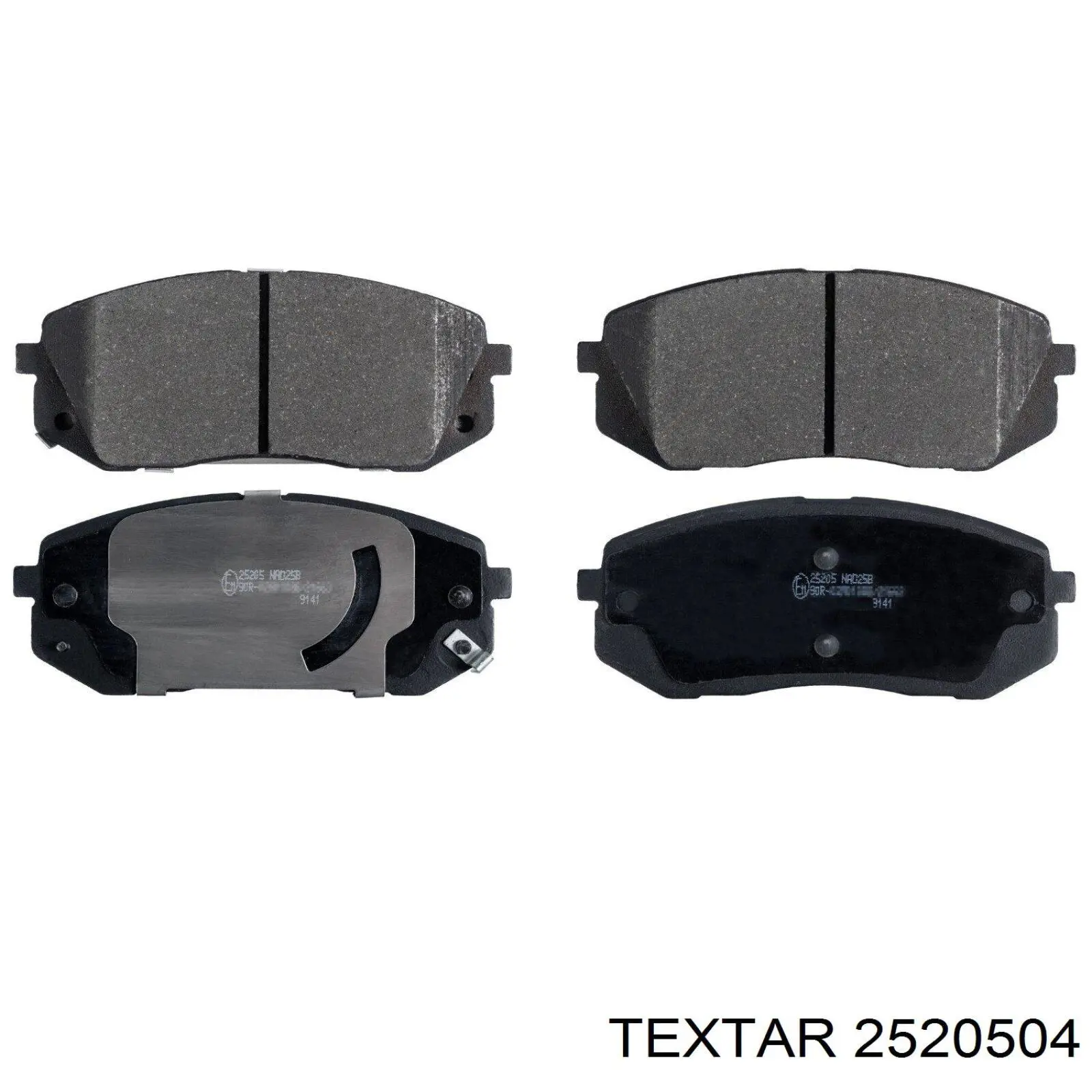 Sapatas do freio dianteiras de disco Textar 2520504 preço, a partir de 40,36 USD