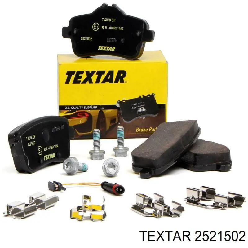 Compre 2521502 Textar Sapatas do freio traseiras de disco