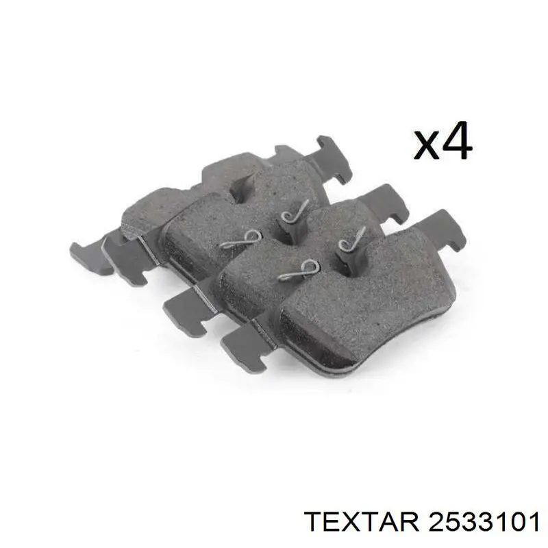 Sapatas do freio traseiras de disco Textar 2533101 preço, a partir de 29,46 USD