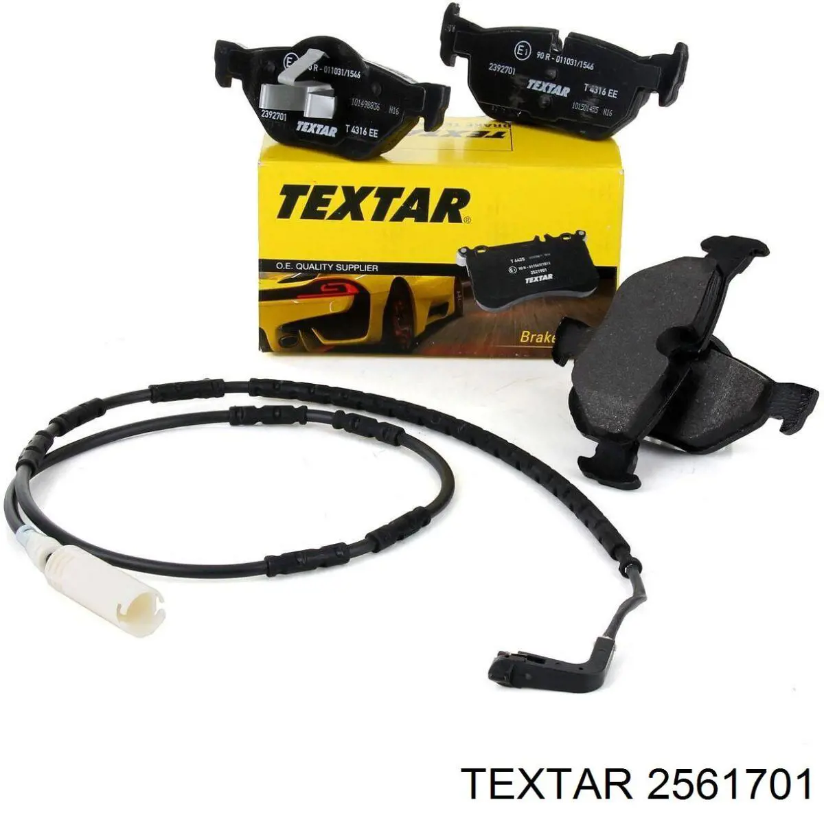 Compre 2561701 Textar Sapatas do freio dianteiras de disco