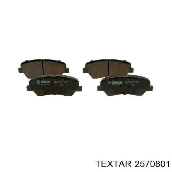 Compre 2570801 Textar Sapatas do freio dianteiras de disco