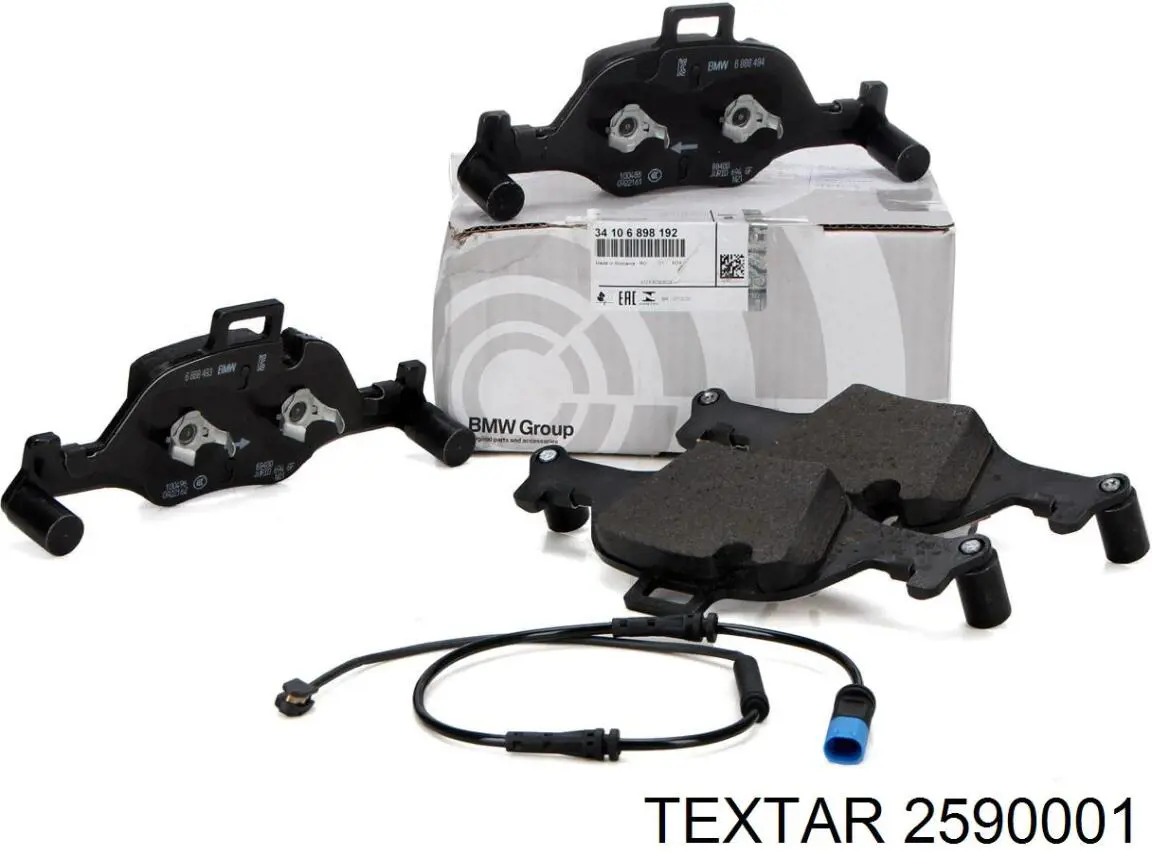 Compre 2590001 Textar Sapatas do freio dianteiras de disco