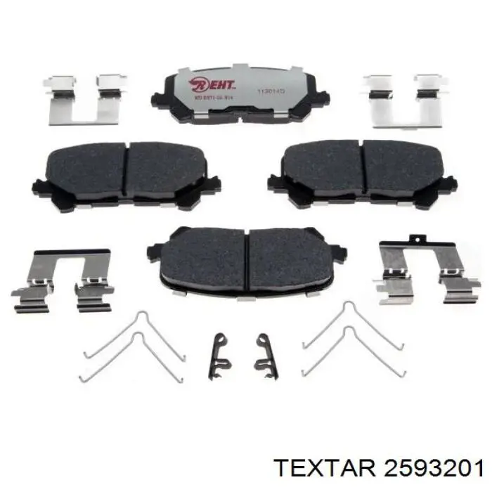 Sapatas do freio traseiras de disco Textar 2593201 preço, a partir de 58,72 USD