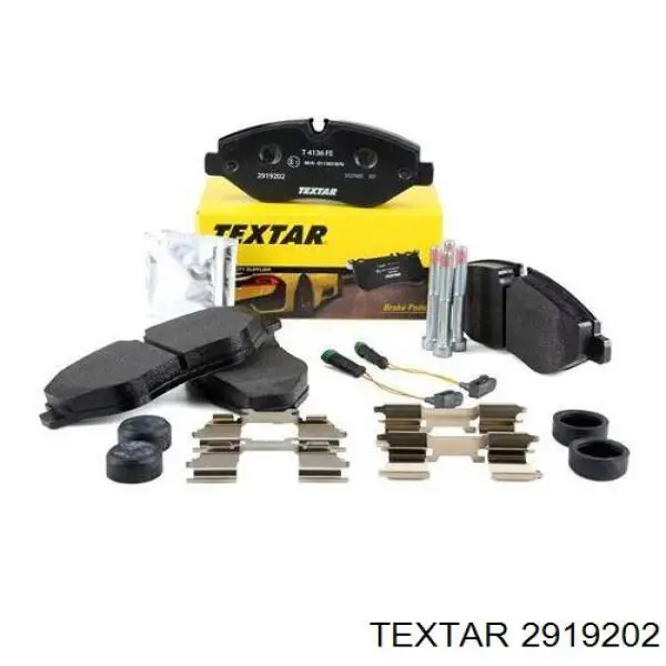 Compre 2919202 Textar Sapatas do freio dianteiras de disco