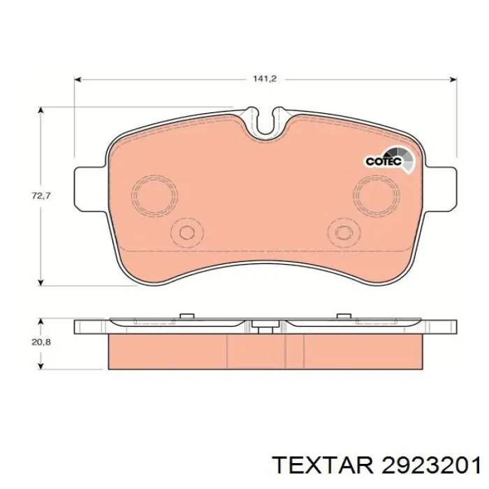Compre 2923201 Textar Sapatas do freio traseiras de disco