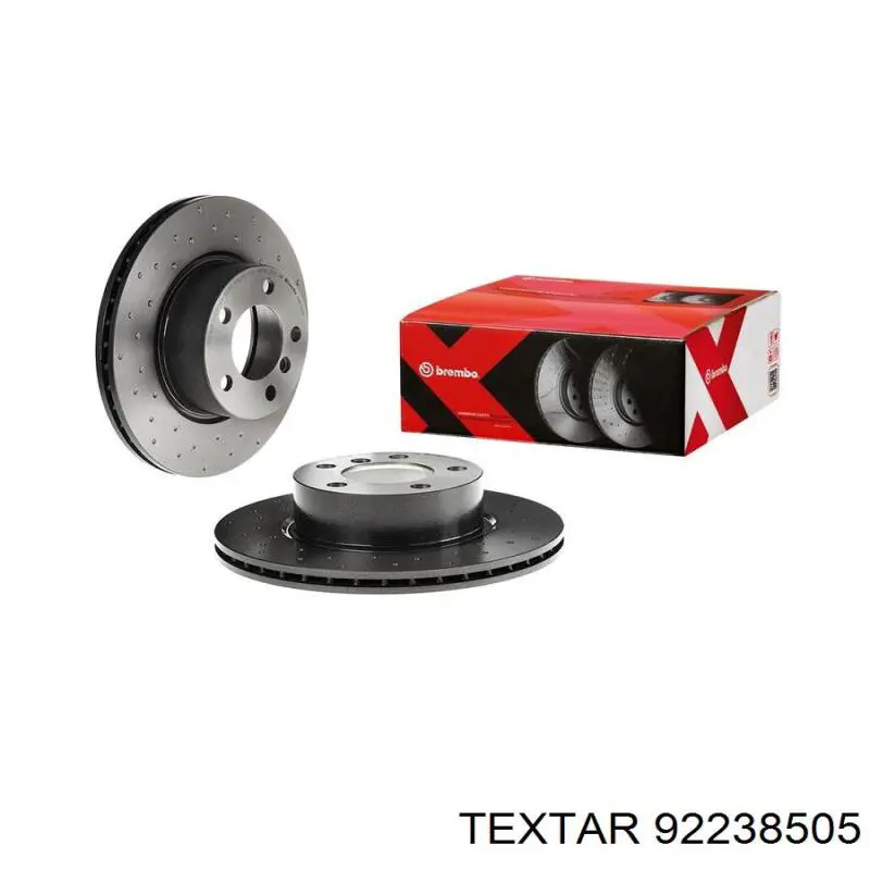 Compre 92238505 Textar Disco do freio dianteiro