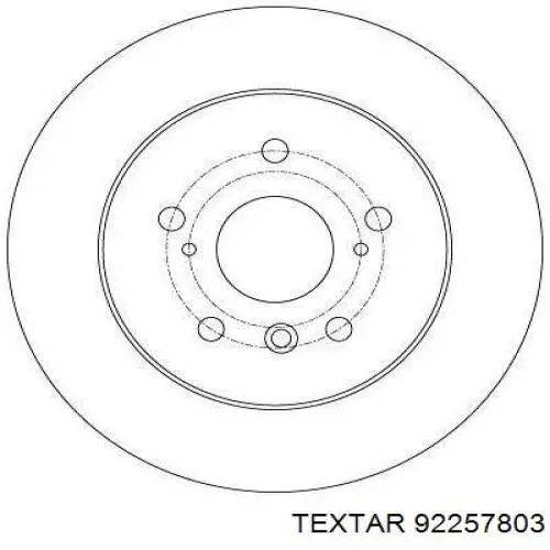 Compre 92257803 Textar Disco do freio traseiro