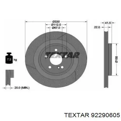 Compre DF6900 TRW Disco do freio traseiro