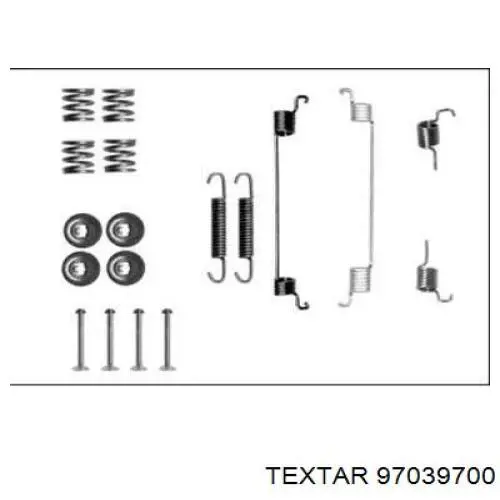 Compre SFK240 TRW Kit de montagem das sapatas traseiras de tambor