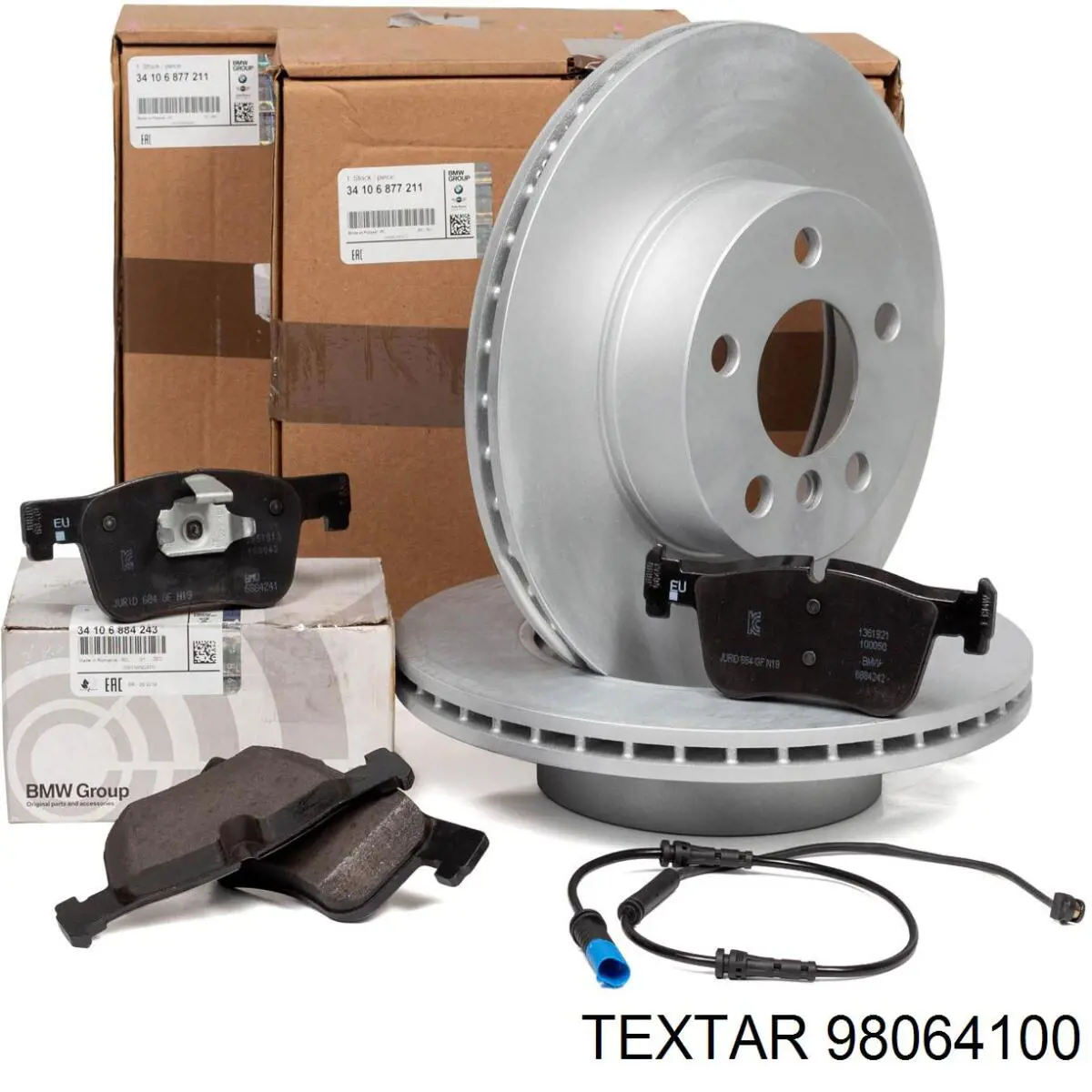Sensor dianteiro de desgaste das sapatas do freio Textar 98064100 preço, a partir de 17,58 USD