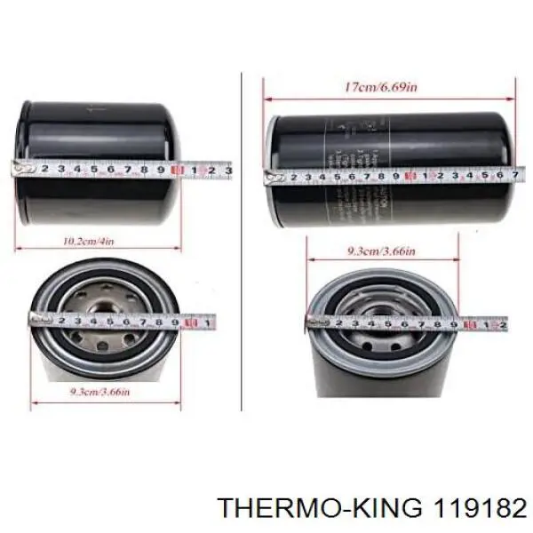 Filtro de óleo Thermo King 119182 preço, a partir de 36,87 USD