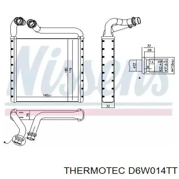 Radiador de forno (de aquecedor) VALEO 811633 preço, a partir de 62,73 USD