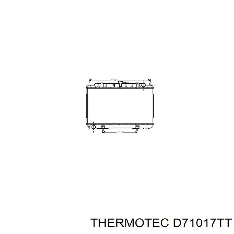 Compre D71017TT Thermotec Radiador de esfriamento de motor