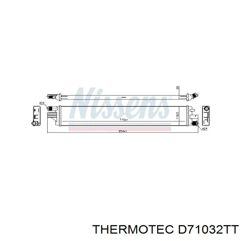 Radiador de esfriamento de motor adicional Thermotec D71032TT preço, a partir de 105,56 USD