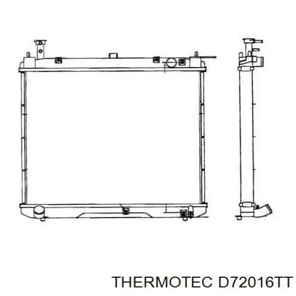 Compre D72016TT Thermotec Radiador de esfriamento de motor