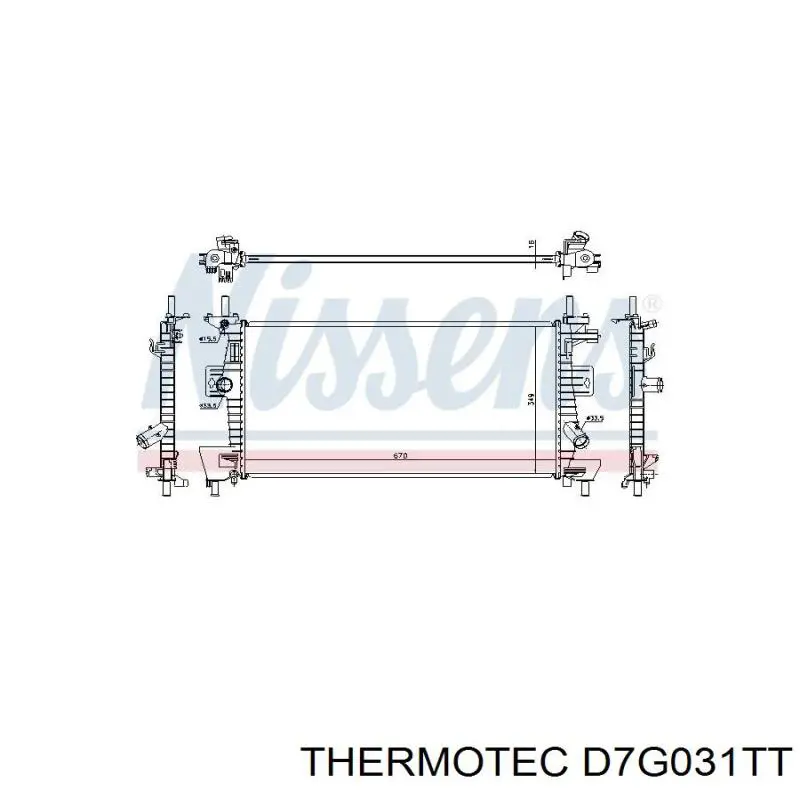 Radiador de esfriamento de motor Thermotec D7G031TT preço, a partir de 102,46 USD
