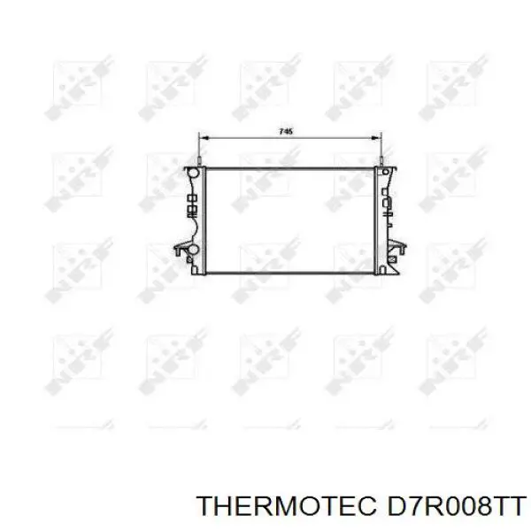 Compre D7R008TT Thermotec Radiador de esfriamento de motor